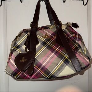 Vivienne Westwood plaid tartan bag